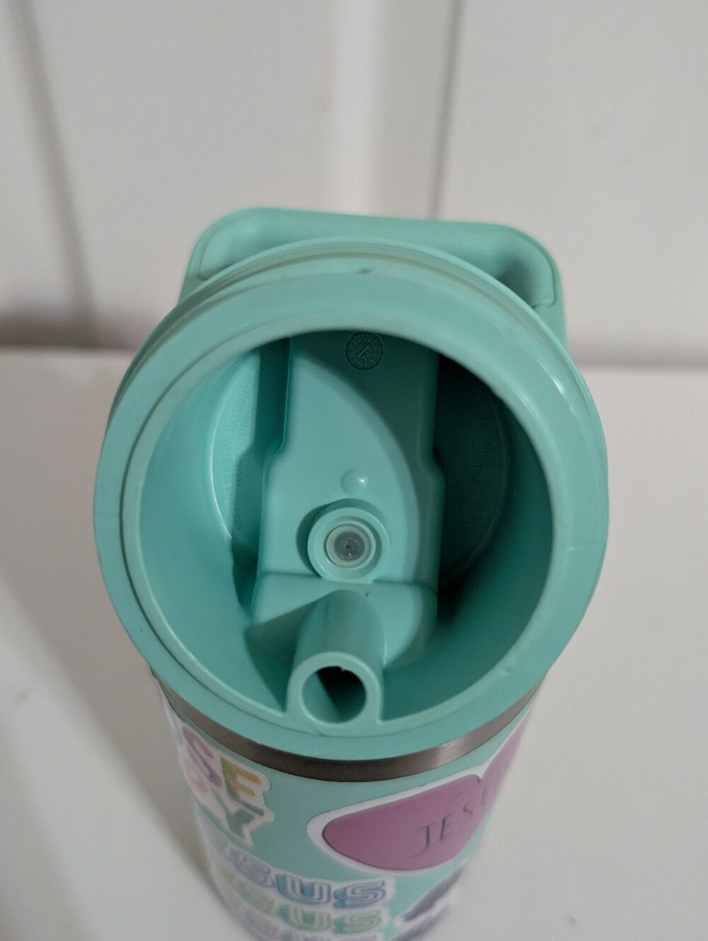 YETI Rambler Jr. Water Bottle 12 oz Kids Cold Hot Stainless Steel Blue No Straw - Picture 9 of 9